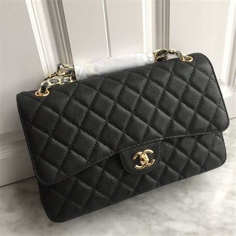 chanel classic black gold|black chanel handbags.